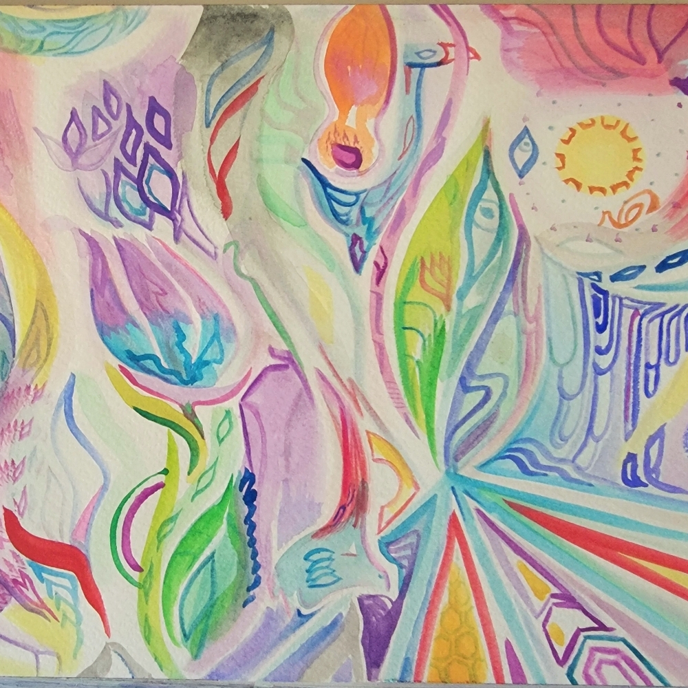 Aries - Original watercolour on Paper by Sonja Violette , 2024 sonjaviolette.com